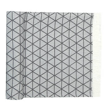 NF Home & Entertaining Essentials Jacquard Table Runner 35x250cm Woven Blue