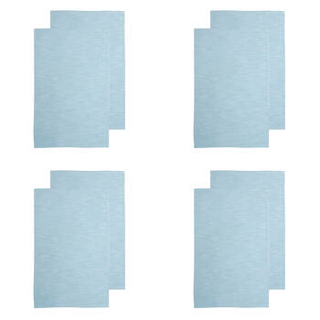 4x 2pc NF Home & Entertaining Essentials Elysian Tea Towel 45x70cm Solid Blue