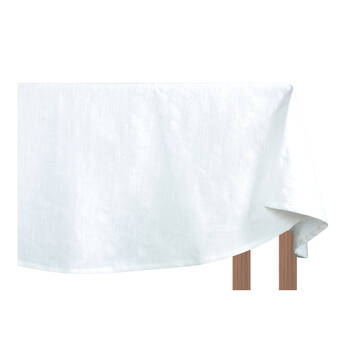 NF Home & Entertaining Essentials Elysian Round Table Cloth 220cm Solid White