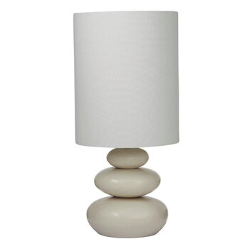 Amalfi 62 x 29cm Pebble Table Lamp Ivory