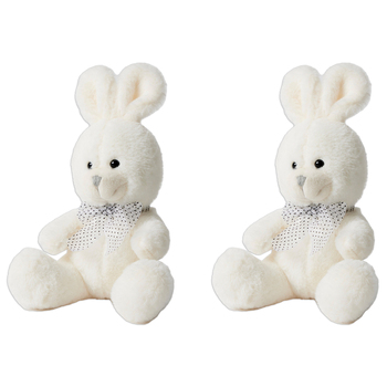 2PK Jiggle & Giggle Cuddly Bunnies Plush Assorted Designs 3y+
