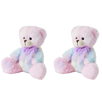 2PK Jiggle & Giggle Rainbow Bears Plush Assorted Designs 3y+