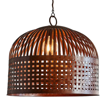 Belle Esch Iron Ceiling Pendant Light 73cm Large - Rust