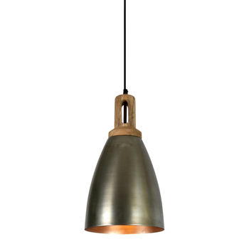 Belle Lewis Iron Ceiling Pendant Light 43cm - Zinc