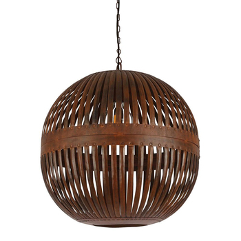 Belle Esch Ball Metal Ceiling Pendant Light 60cm - Rust