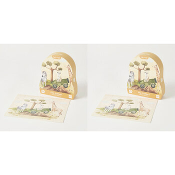 2PK 24pc Jiggle & Giggle On Safari Jigsaw Puzzle Kids Toy 3y+