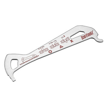Icetoolz Stainless Steel Chain Checker for Bike