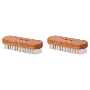 2PK Waproo Platinum Suede & Nubuck Cleaning Brush With Crepe