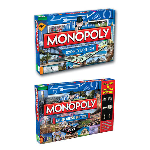 2PK Monopoly Board Game Sydney & Melbourne Edition