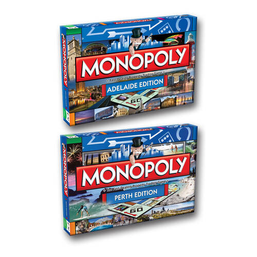 2PK Monopoly Board Game Perth & Adelaide Edition