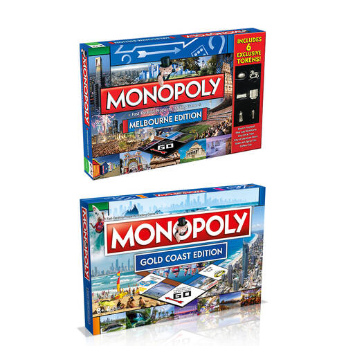 2PK Monopoly Board Game Melbourne & Gold Coast Edition