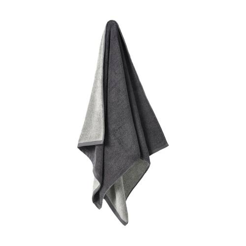 Linen House 550GSM Cotton Otway Shadow Charcoal Bathroom Bath Towel 69x139cm