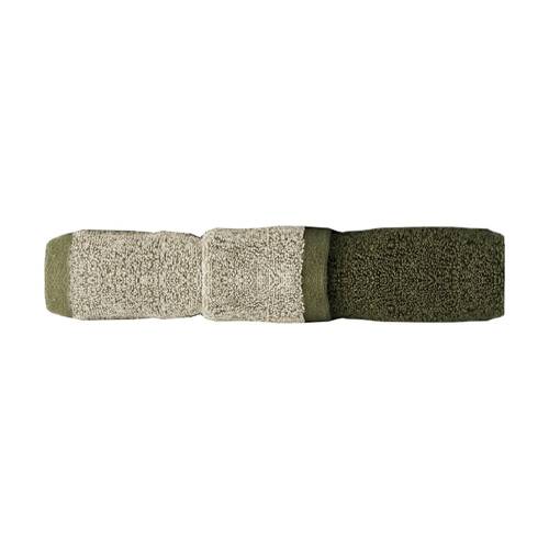 Linen House 550GSM Cotton Otway Olive Green Bathroom Hand Towel 40x60cm