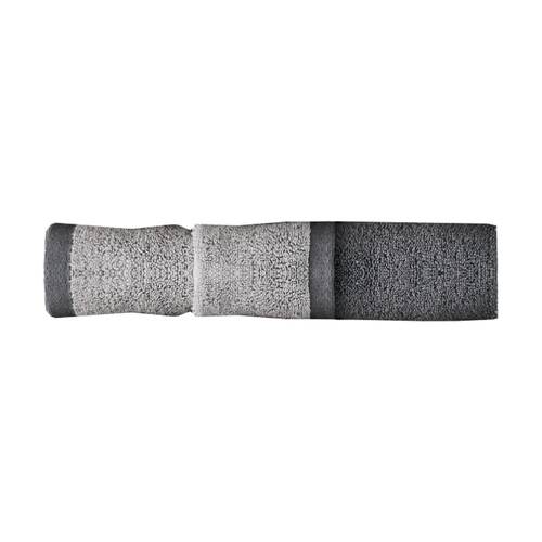 Linen House 550GSM Cotton Otway Shadow Charcoal Bathroom Hand Towel 40x60cm
