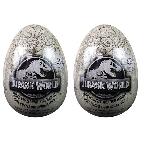 2PK 46pc Jurassic World Egg Puzzle