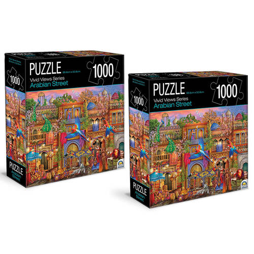 2PK 1000pc Crown Vivid Views Series Puzzles Arabian Street