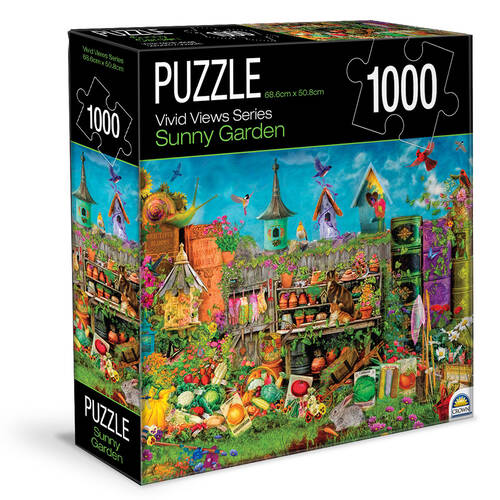 1000pc Crown Vivid Views Series Puzzles Sunny Garden