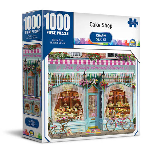 1000pc Crown Cake Store Charm Series Puzzles
