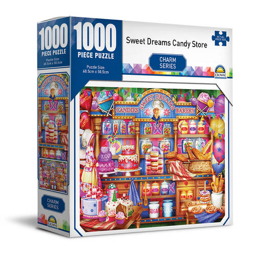 1000pc Crown Sweet Dreams Candy Store Charm Series Puzzles