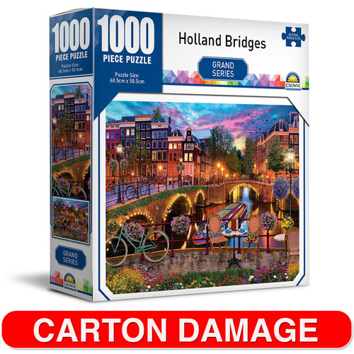 1000pc Crown Holland Bridges Grand Series Puzzles