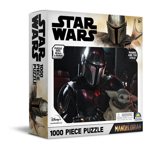 1000pc Star Wars The Mandalorian Puzzle - Mandalorian with Baby Yoda