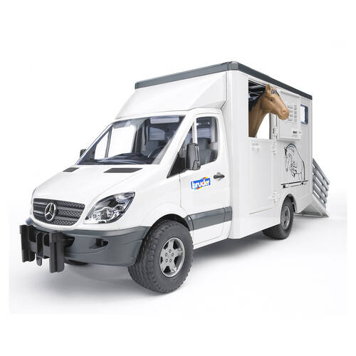 Bruder MB Sprinter Animal Transporter w/ Horse