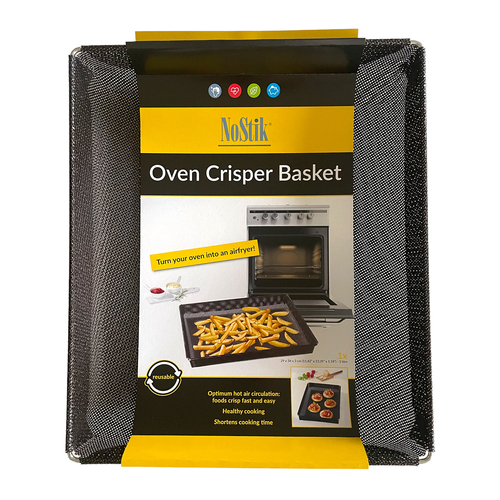 Nostik Reusable 34x29cm Crisper Basket Large - Black
