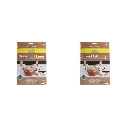 2PK Nostik Silicone+Fibreglass Bread Lift Liner 22cm - Grey