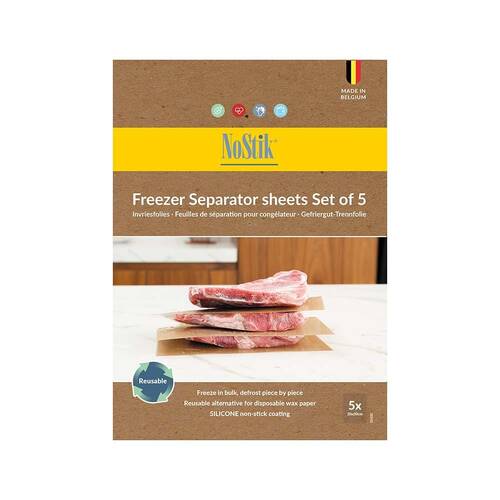 5pc Nostik Silicone+Fibreglass Separator Sheets 20cm - Brown