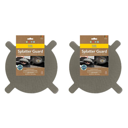 2PK Nostik Silicone+Fibreglass Splatter Guard Liner 36cm - Grey