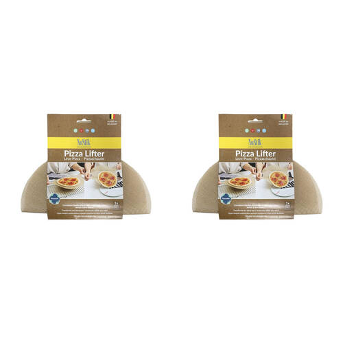 2PK Nostik Silicone+Fibreglass Pizza Lifter Non-Stick 29cm