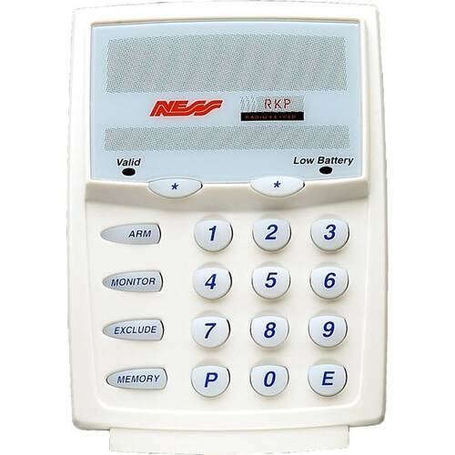 RADIO CONTROLLED KEYPAD SUITS NESS PANELS WITH 100-200