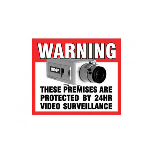 CCTV WARNING STICKER [FRONT] FRONT ADHESIVE NESS