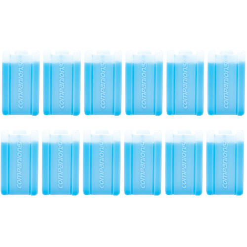 12PK Companion 150ml Ice Travel Cooler Brick Small 13x7cm - Blue