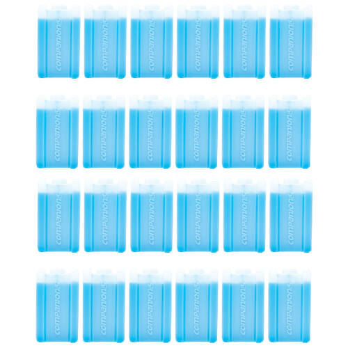 24PK Companion 150ml Ice Travel Cooler Brick Small 13x7cm - Blue