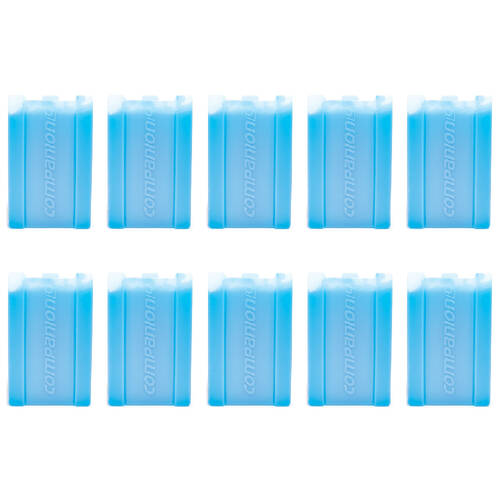 10PK Companion 750ml Ice Travel Cooler Brick Large 21x13cm - Blue