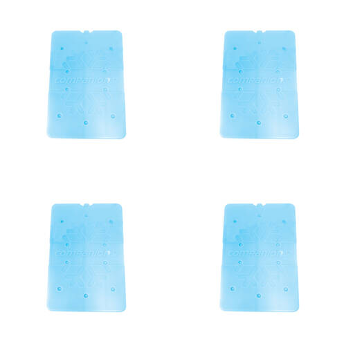 4PK Companion 650ml Ice Travel Cooler Brick Slim Large 31x21cm - Blue