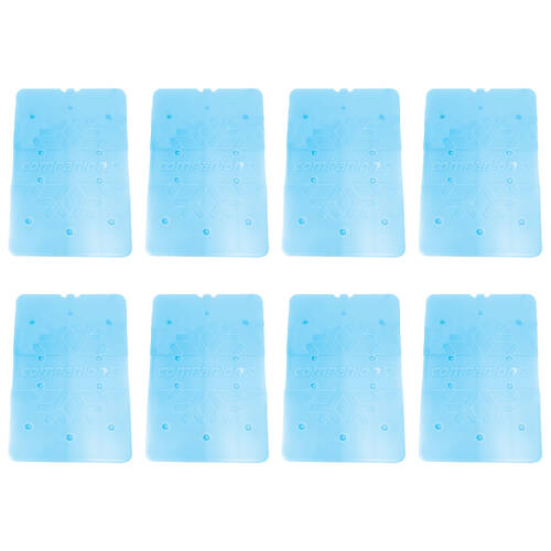 8PK Companion 650ml Ice Travel Cooler Brick Slim Large 31x21cm - Blue