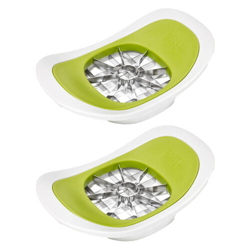 2PK Joseph Joseph Nest Press 2-in-1 Corer & Chipper Kitchen Utensil Stone/Green