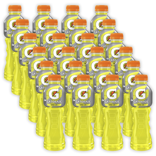 24pc Gatorade Lemon Lime Flavoured Sports Drink Bottles 600ml
