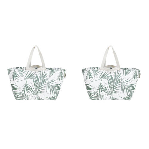 2PK OZtrail Womens Beach Tote Bag 80x36cm - Palm Cove Green