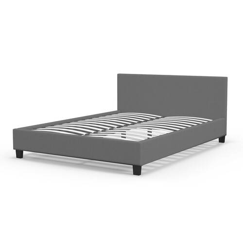 Milano King Sienna Luxury Bed Frame w/ Headboard M2 - Grey
