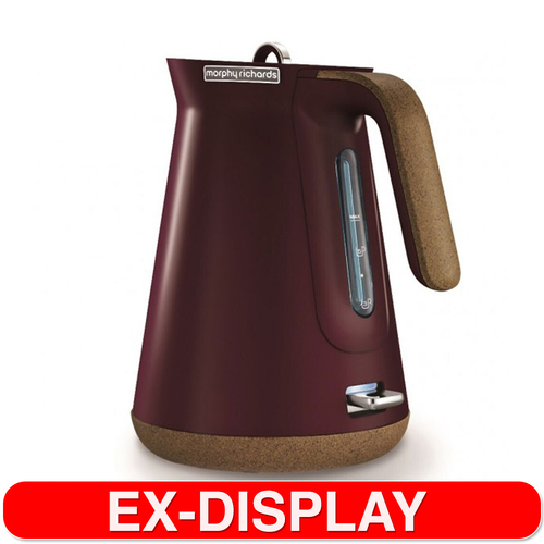 Morphy Richards 1.5L Electric Kettle Aspect Cork - Maroon
