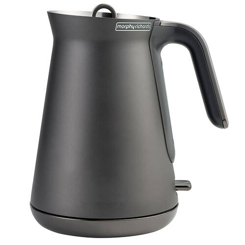 Morphy Richards 1.5 Aspect Kettle - Titanium w/ Black Chrome Accent