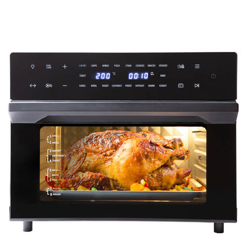 Kitchen Couture 30L 220V Digital Air Fryer 46x43cm - Black