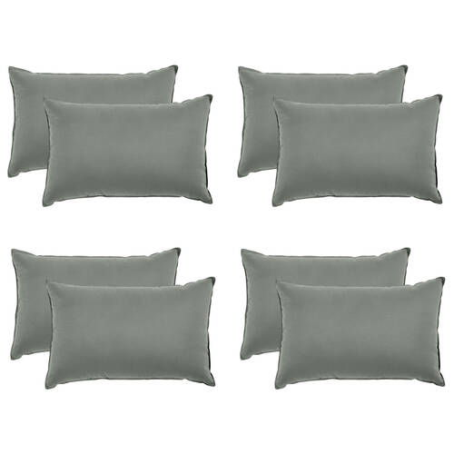 4x 2pc Royal Comfort Bamboo Charcoal Bedding Pillow 50x75cm - Grey