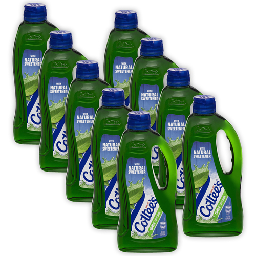 9pc Cottees Cordial Drink Concentrate Lime Coola Flavoured Bottles 1L