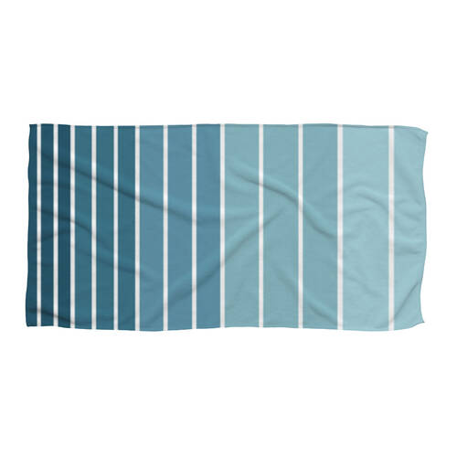 Havana Outdoors Cotton 400GSM Beach Towel 86x160cm - Blue Striped