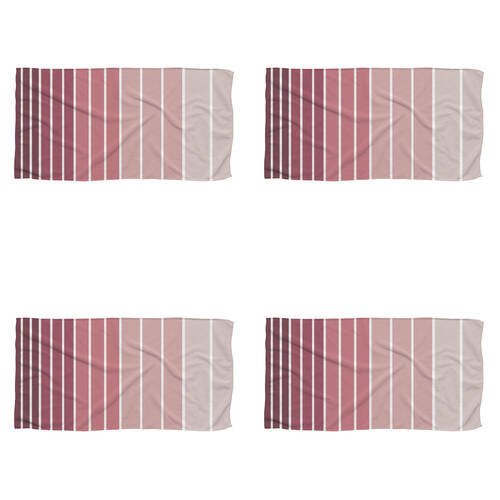 4PK Havana Outdoors Cotton 400GSM Beach Towel 86x160cm - Dusty Rose