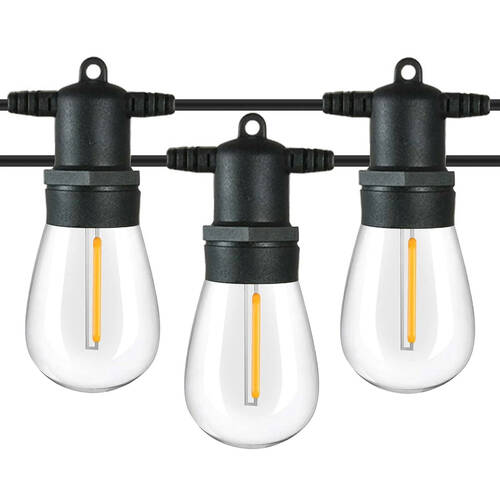 Lumifx 50-Bulb Outdoor Festoon Lights 50m - Warm White